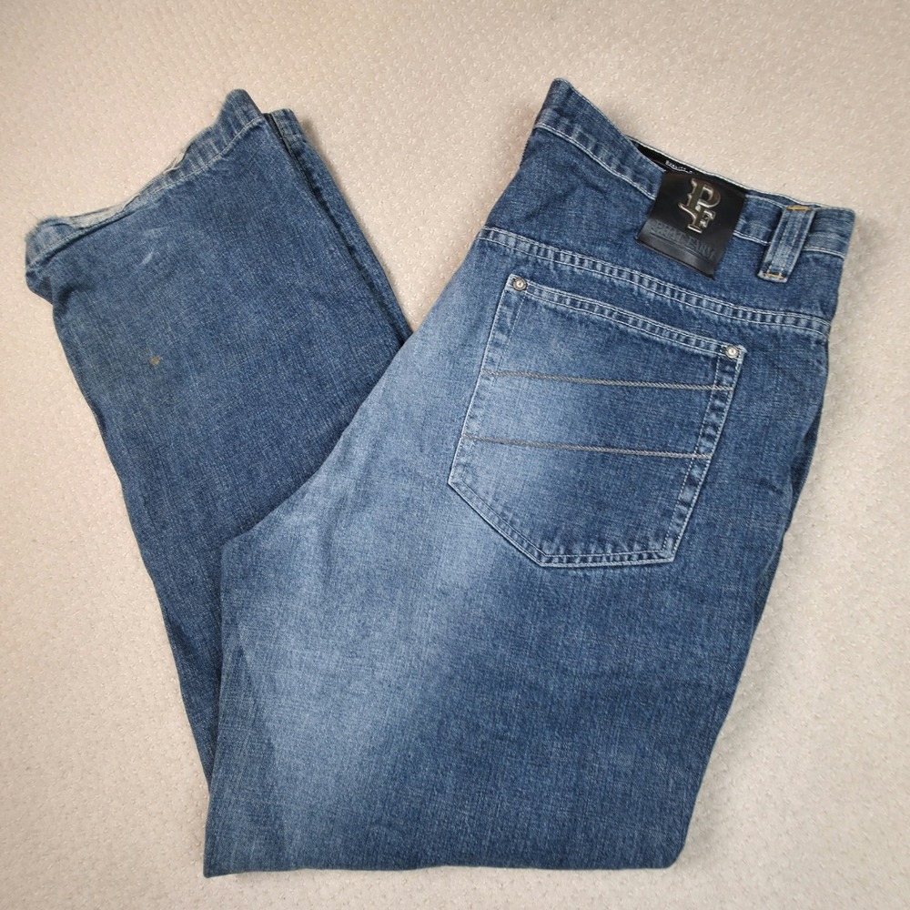 Vintage Phat Farm Jeans Mens 38x33 Loose Fit Baggy Hip Hop Y2K Medium Wash Denim